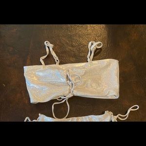 Metallic bathing suit